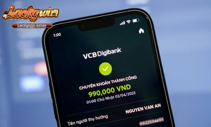 Nạp tiền Luckywin bằng chuyển khoản ngân hàng